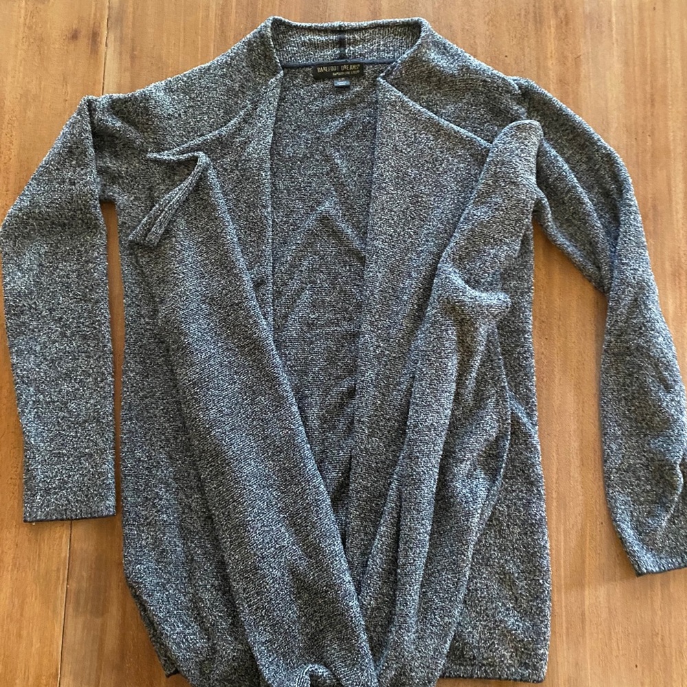Black and white cozy chenille sweater